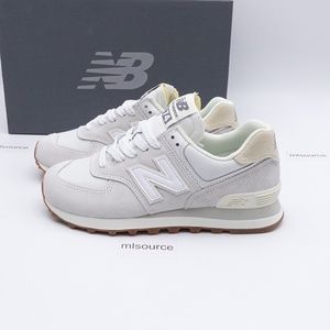 NEW New Balance 574 Sneakers WL574NO2 Reflection Angora